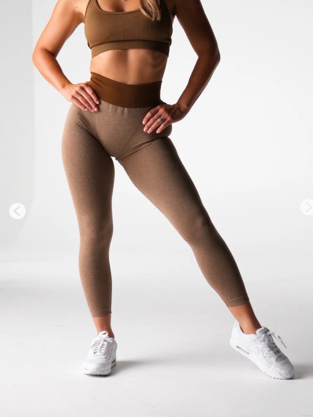 NVGTN Mocha Knockout Seamless Leggings